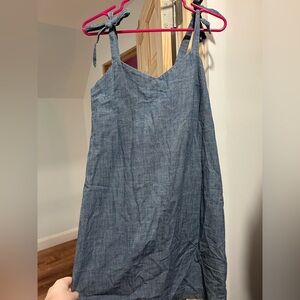 J. Crew Cotton Denim Blue Dress